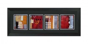 05 J10-123-Ladder Frame 4 in 1 Canvax Collage  18x58 $230 Abstract -Collage 4 In 17